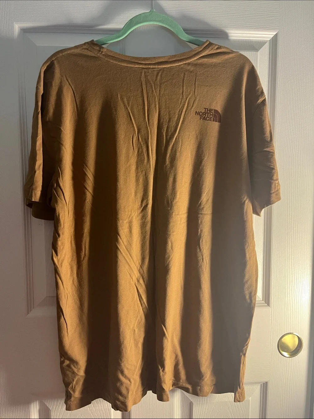 Men XL The North Face Men's Brown Graphic Tee - Mountain Stripe Print